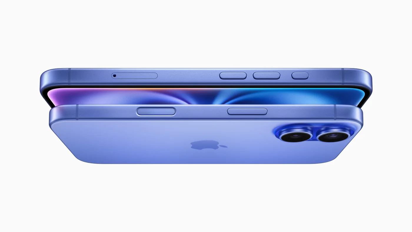 Apresentação ilustrativa da linha iPhone 16